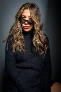 Model in studio Stock Photos