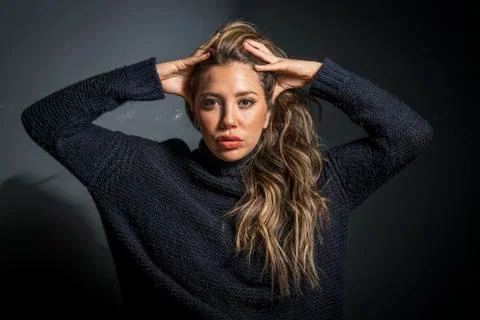 Model in studio Stock Photos