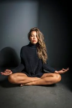 Model in studio Stock Photos