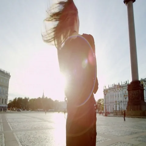 Model in stylish clothes Stock Footage 69398425