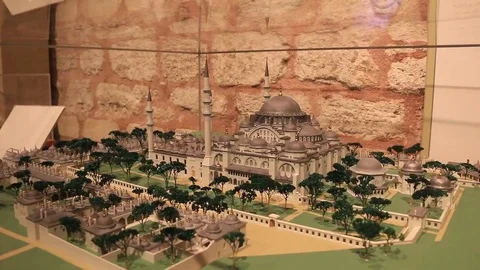 Model of Suleymaniye Mosque Video stock 83715817