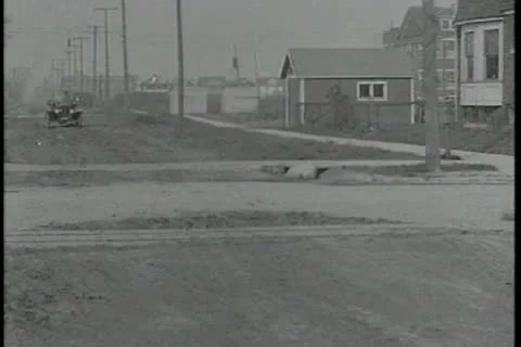 Model T on Bumpy Road Stock Footage 11194758