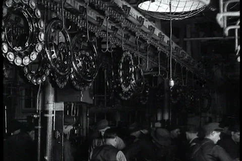 Model T Ford Wheel Assembly Stock Footage 37709895