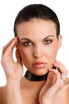 Model taking pose Stock Photos