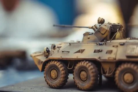 Model tank of the Second World War Fotos Stock