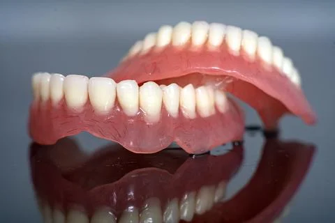 Model of teeth for dentists to explain various tooth diseases or problems. gr Stock Photos