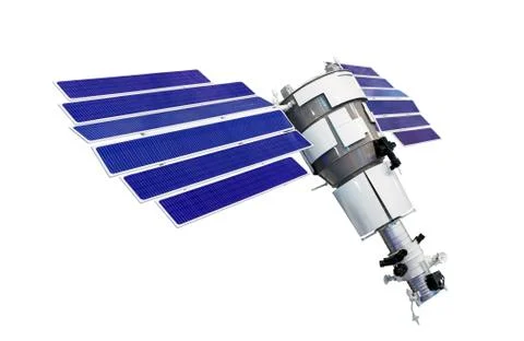 Model of Telecommunication Satellite Stock Photos