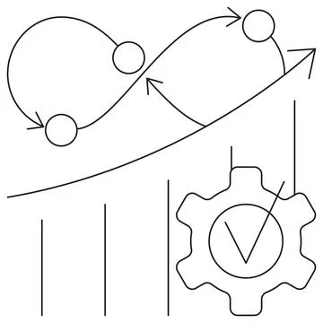 Model Testing icon Illustrazione stock