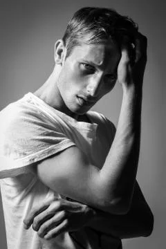 Model Tests For Handsome Man Stock Photos