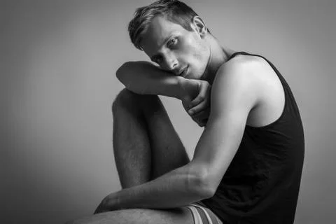 Model Tests For Handsome Man Stock Photos