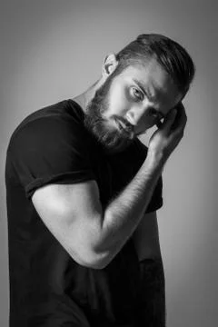 Model Tests For Handsome Man Stock Photos