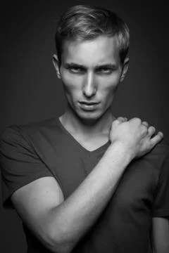 Model Tests For Handsome Man Stock Photos