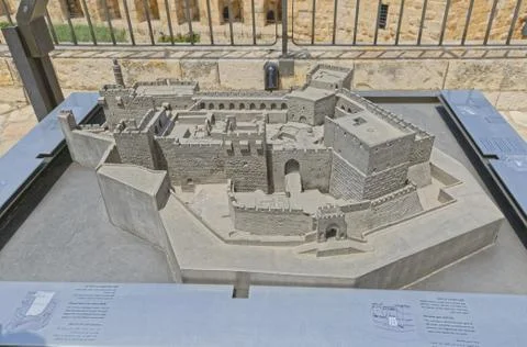 Model of the Tower of David in Jerusalem Stock-Fotos