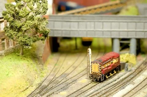 Model train detail Stock Photos