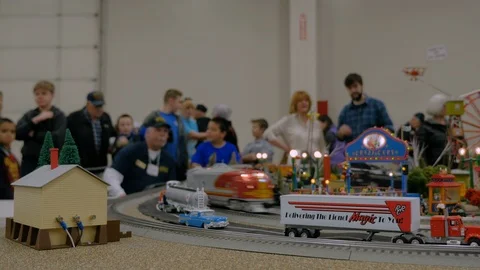 Model Train Exibition 4 스톡 동영상 101404981