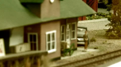 Model Train Stock Footage 8647128