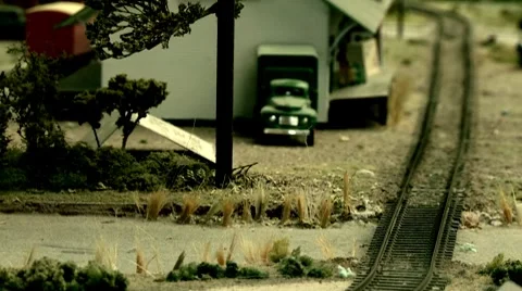 Model Train Stock Footage 8647143