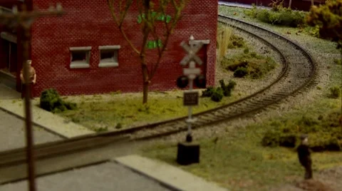 Model Train Stock Footage 8647370
