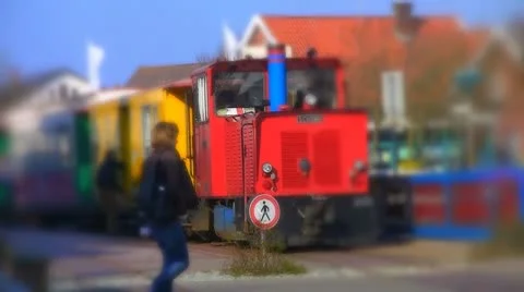 Model train (miniature fake) Stock Footage 8926505