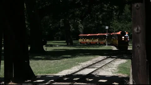 Model Train Ride Stock Footage 11235642