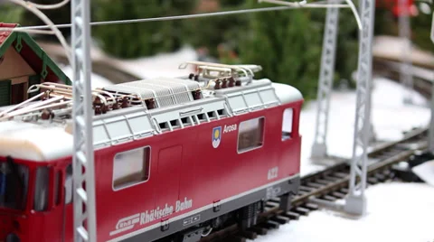 Model Train Sequence #2 Video stock 34073515