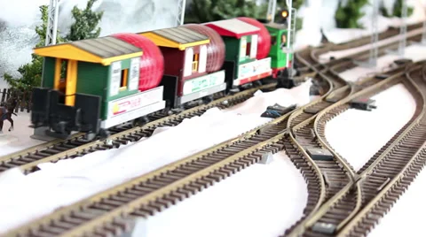 Model Train Sequence #5 Video stock 34078719