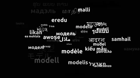 Model Translated in 52 Worldwide Languages Endless Looping 3d Zooming Wordclo Stock Footage 145200112