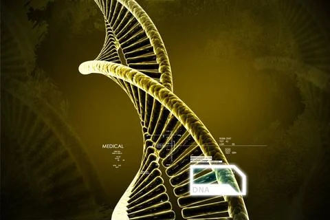 Model of twisted chrome DNA chain model of twisted chrome DNA chain Copyri... Stock Photos