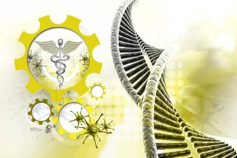 Model of twisted chrome DNA chain model of twisted chrome DNA chain Copyri... Stock Photos