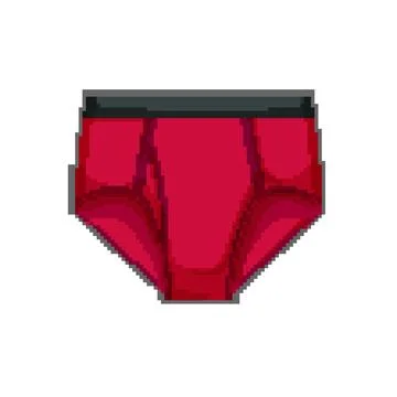 Model underwear man pixel art vector illustration イラスト素材