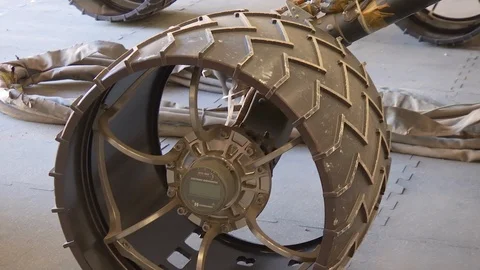 Model of a vehicle used for space explorations Stock Footage 99085023
