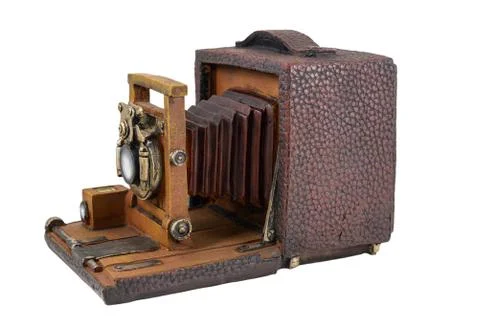 Model  of vintage camera Stock Photos