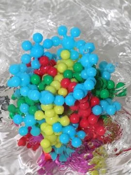 Model of the virus molecule Stock Photos