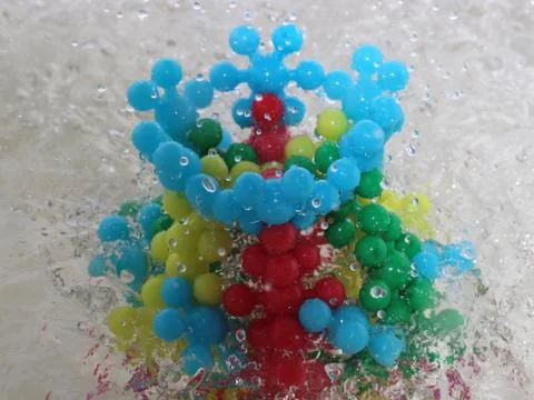 Model of the virus molecule Stock Photos