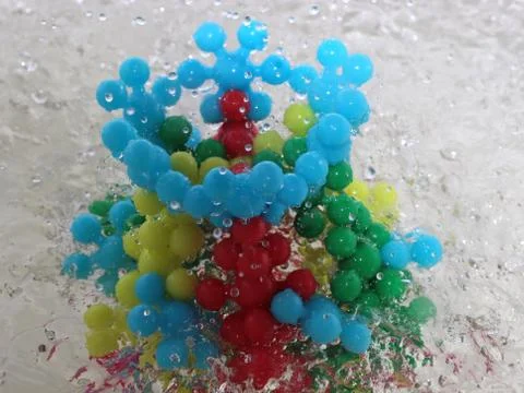 Model of the virus molecule Stock-Fotos