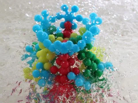 Model of the virus molecule Stock Photos
