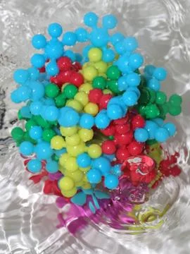 Model of the virus molecule Stock Photos
