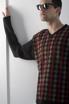 Model on white background Foto stock