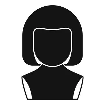 Model wig icon simple vector. Head style Stock Illustration