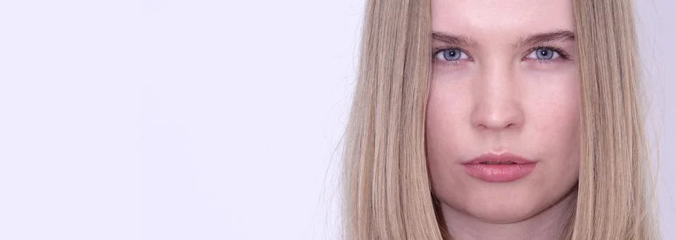 Model without makeup Stock Photos