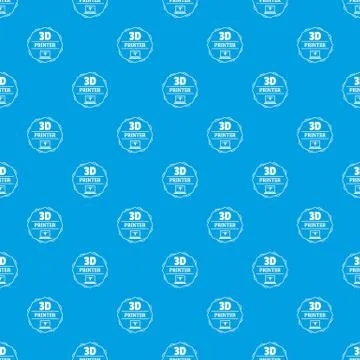 Modeling 3d printing pattern seamless blue 스톡 일러스트