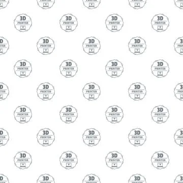 Modeling 3d printing pattern vector seamless 스톡 일러스트