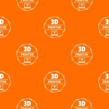 Modeling 3d printing pattern vector orange 스톡 일러스트