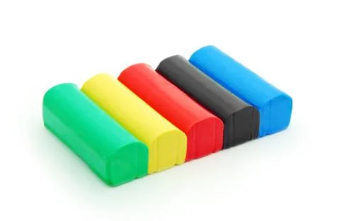 Modeling clay isolated Stock Photos