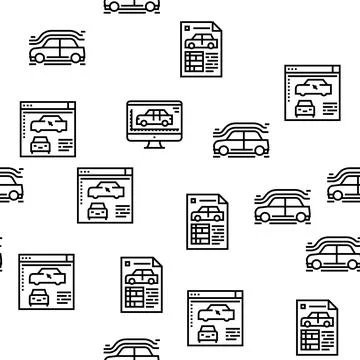 Modeling Engineering Vector Seamless Pattern Stockillustratie