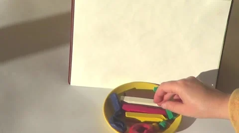 Modeling with plasticine Stock Footage 60219690