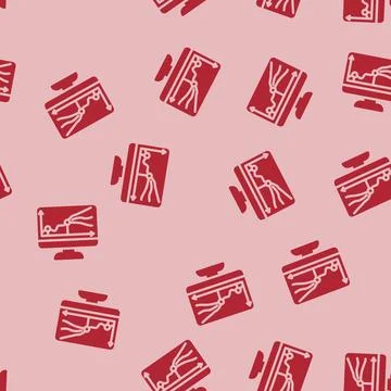 Modeling risk glyph vector seamless pattern Illustration