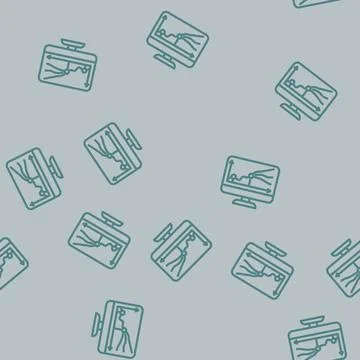 Modeling risk line vector seamless pattern Stock Illustration