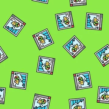 Modeling risk vector seamless pattern イラスト素材