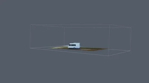 Modelo 3d caravana Stockbeeldmateriaal 251536815